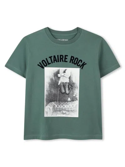 Zadig & Voltaire Zadig&voltaire "rock" Logo T Shirt In Green