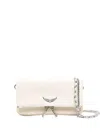 Zadig & Voltaire Zadig&voltaire Rock Nano Grained Leather Bags In Sand