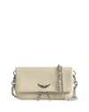 Zadig & Voltaire Rock Nano Grained Leather Crossbody In Pattern