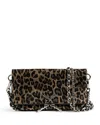 Zadig & Voltaire Rock Nano Metallic Leopard Print Leather Clutch In Animal Print