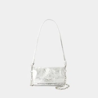 Zadig & Voltaire Rock Nano Must Crossbody -  - Leather - Silver