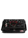 Zadig & Voltaire Rock Nano Punk Star-embellished Chain Shoulder Bag In Black