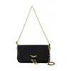 Zadig & Voltaire Zadig&voltaire Rock Nano Wallet On Chain In Black
