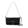 Zadig & Voltaire Zadig&voltaire Rock Nano Wallet On Chain In Black