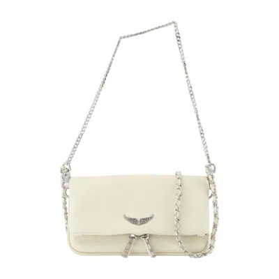 Zadig & Voltaire Zadig&voltaire Rock Nano Wallet On Chain In Neutral