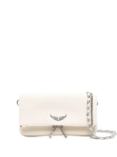 Zadig & Voltaire Rock Nano Zip-fastening Mini Bag In Neutral