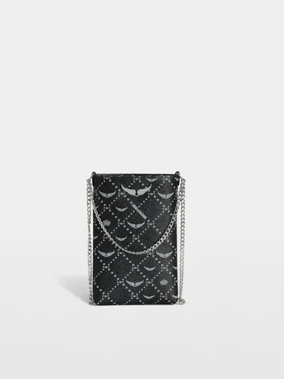 Zadig & Voltaire Rock Phone Pouch In Black