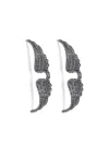 Zadig & Voltaire Rock Piercing Earrings In Silver