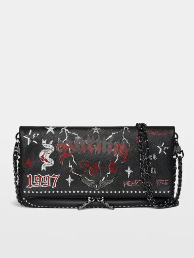 Zadig & Voltaire Rock Punk Clutch In Black
