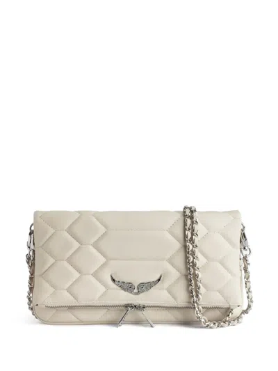 Zadig & Voltaire Rock Flash Quilted Leather Clutch