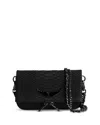 Zadig & Voltaire Rock Savage Nano Quilted Leather Crossbody In Black