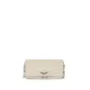 Zadig & Voltaire Rock Leather Shoulder Bag In Neutral