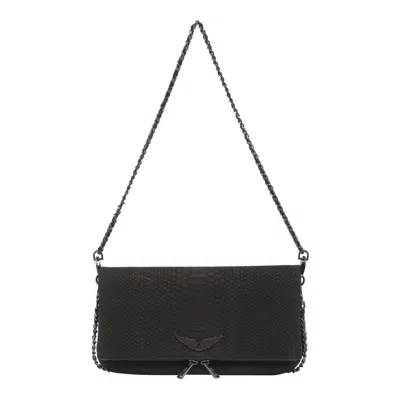 Zadig & Voltaire Rock Soft Savage Bag In Black
