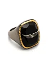 Zadig & Voltaire Rock Square Signet Ring In Silver