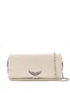 Zadig & Voltaire Rock Swing Your Wings Shoulder Bag In Neutral