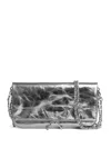 Zadig & Voltaire Rock Vintage Clutch Bag In Gray