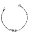 Zadig & Voltaire Rock Wings Diamante Chain Bracelet In Metallic