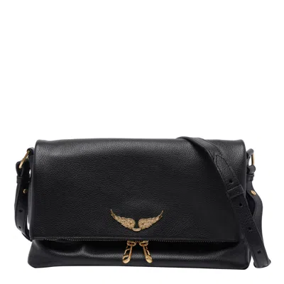 Zadig & Voltaire Rocky Ii Crossbody Bag In Black
