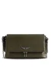 Zadig & Voltaire Rocky Wings Chain-strap Shoulder Bag In Green