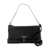 Zadig & Voltaire Rocky Xl Crossbody - Leather - Black In Black
