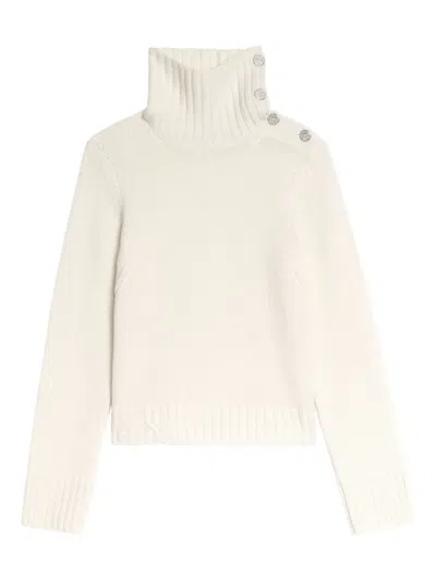 Zadig & Voltaire Womens Ecru Nalma High-neck Cashmere Jumper Xs In Nude