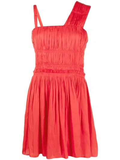 ZADIG & VOLTAIRE ROSELIE SATIN PLEATED DRESS