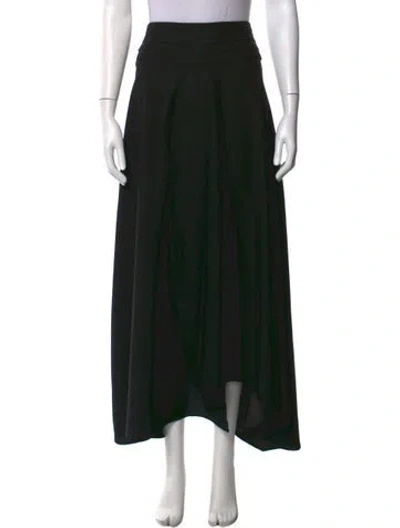 Pre-owned Zadig & Voltaire Ruffle Embellishment Long Skirt W/ Tags In Black