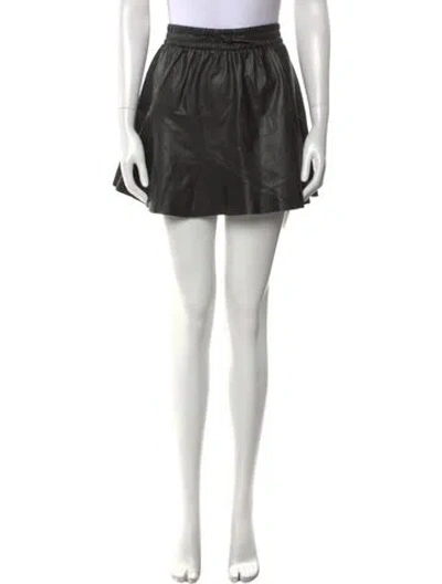 Pre-owned Zadig & Voltaire Ruffle Embellishment Mini Skirt In Black