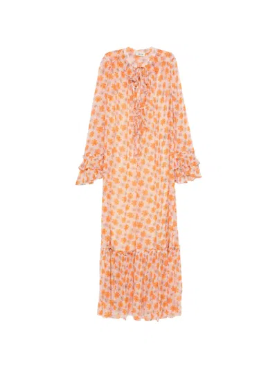 Zadig & Voltaire Ruffled Floral-print Maxi Dress In Multi