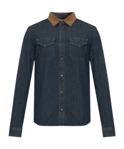 Zadig & Voltaire Saby Denim Shirt In Blue
