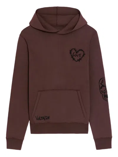 Zadig & Voltaire Sacha Hoodie In Brown