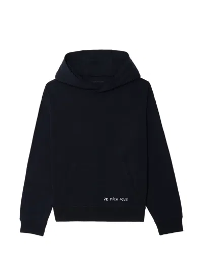 Zadig & Voltaire Sacha Long-sleeves Hoodie In Blue