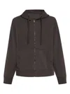 Zadig & Voltaire Sacha Skull-print Zip-up Hoodie In Gray