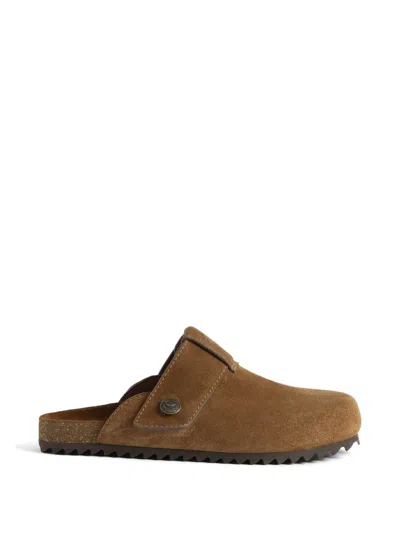Zadig & Voltaire Santa Fe Suede Mules In Brown