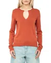 Zadig & Voltaire Womens Sayan Wing-embellished Long-sleeve Cotton-blend Jumper Sienna In Brown
