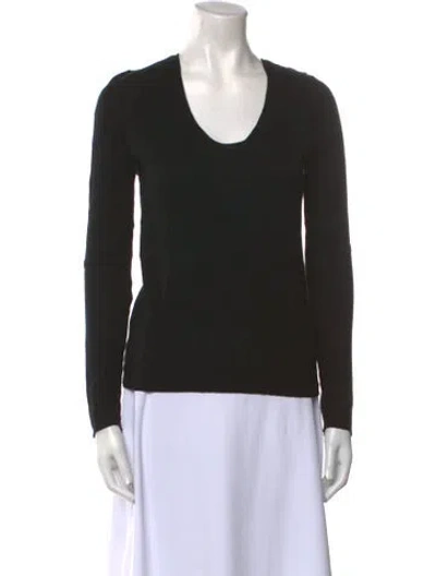 Pre-owned Zadig & Voltaire Scoop Neck Sweater In Black