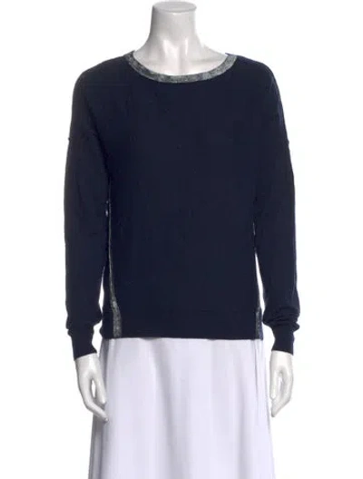 Pre-owned Zadig & Voltaire Scoop Neck Sweater In Blue