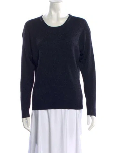 Pre-owned Zadig & Voltaire Scoop Neck Sweater In Blue