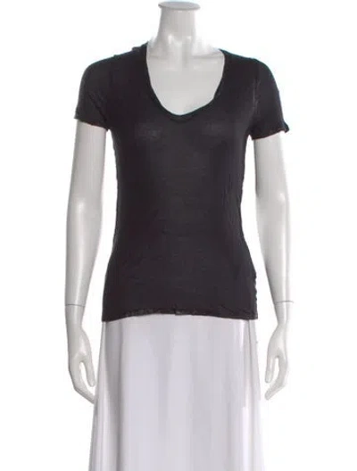 Pre-owned Zadig & Voltaire Scoop Neck Sweater In Gray