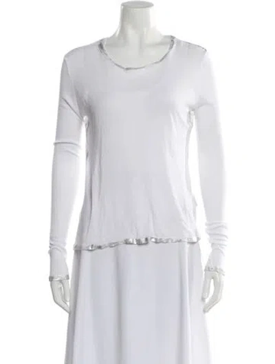 Pre-owned Zadig & Voltaire Scoop Neck Sweater In White