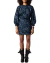 Zadig & Voltaire Sequin Dress In Blue