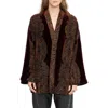 Zadig & Voltaire Sequin Paisley Velvet Jacket In Burgundy