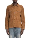 Zadig & Voltaire Sergy Light Suede Shirt Jacket In Brown