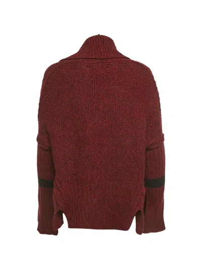Pre-owned Zadig & Voltaire Shawl-collar Cardigan In Red