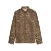 Zadig & Voltaire Womens Daim Leopard-print Chest-pocket Denim Shirt Xs In Brown