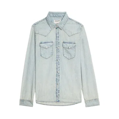 ZADIG & VOLTAIRE SHIRTS BLUE