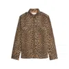 Zadig & Voltaire Womens Daim Leopard-print Chest-pocket Denim Shirt Xs In Animal Print