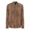 Zadig & Voltaire Multicolor Viscose Shirt In Animal Print