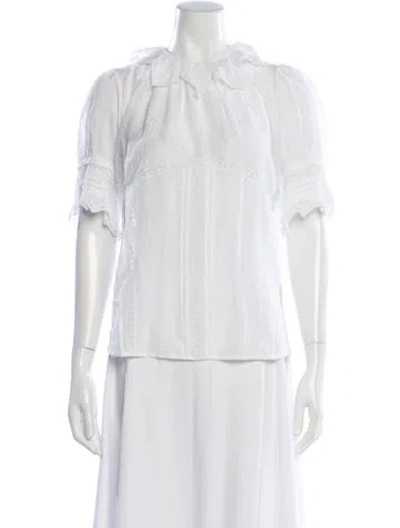 Pre-owned Zadig & Voltaire Short Sleeve Blouse In Neutral