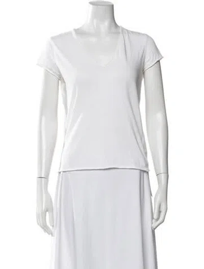 Pre-owned Zadig & Voltaire Short Sleeve Polo In White
